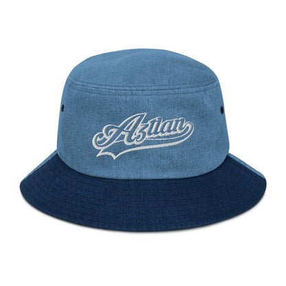 Aztlan - Embroidered Denim bucket hat