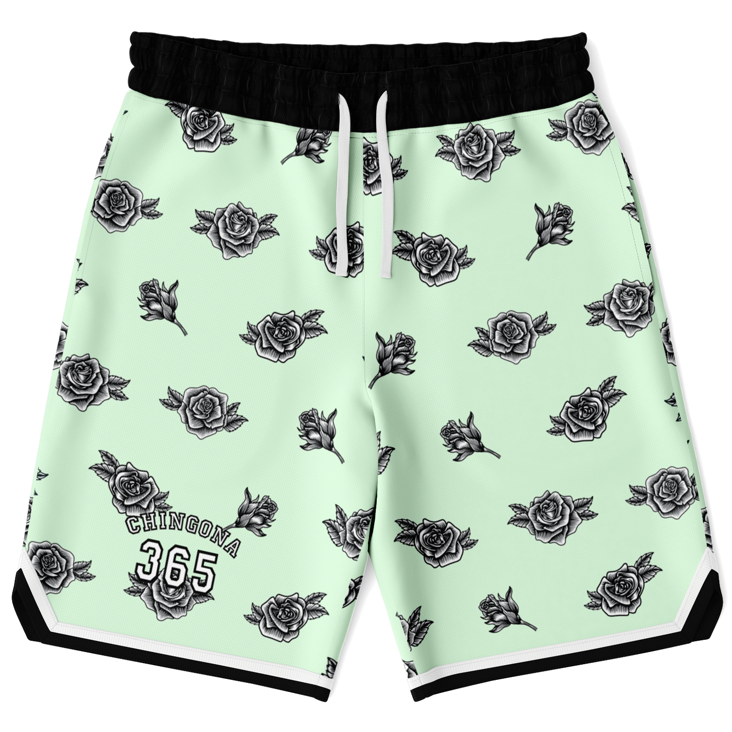 Chingona 365 - Soft Mint Basketball Shorts