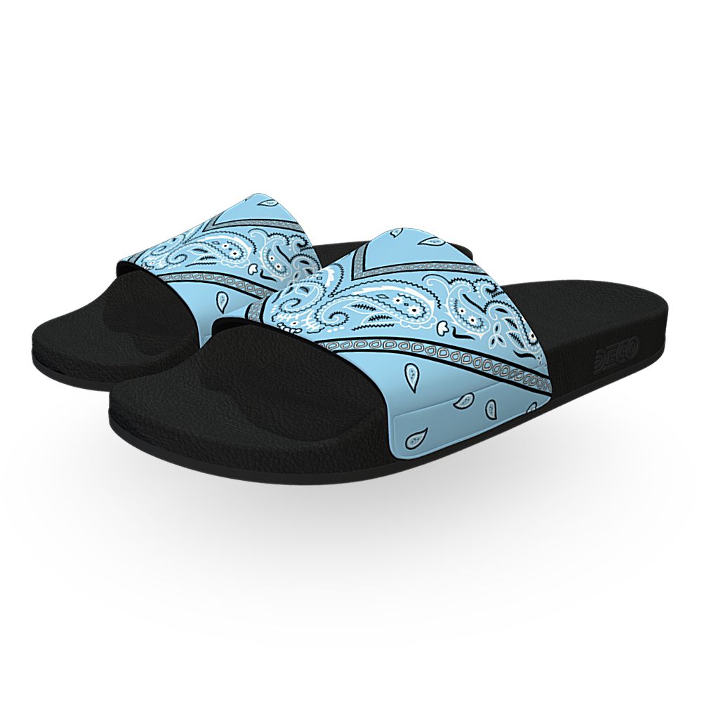 Baby Blue Bandana - Unisex Slide Sandal