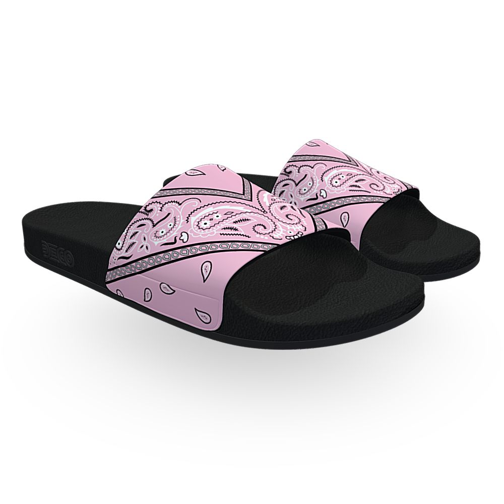 Baby Pink Bandana - Unisex Slide Sandal