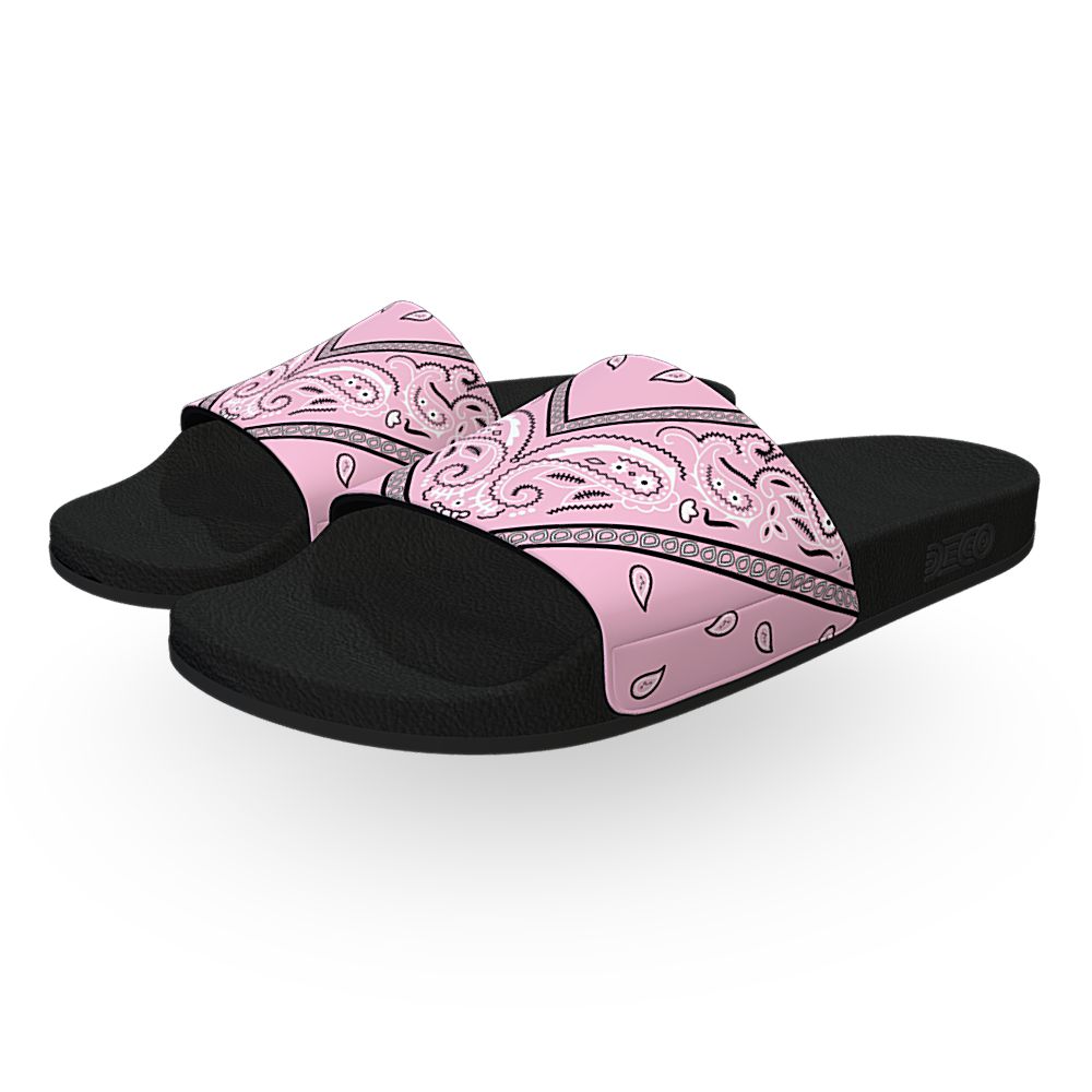 Baby Pink Bandana - Unisex Slide Sandal