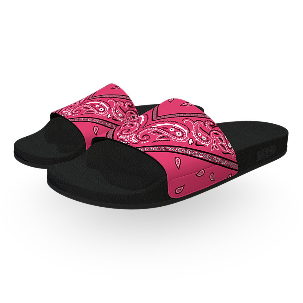 Barbie Fuchsia Pink Bandana - Unisex Slide Sandal