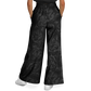 Black on Black Roses - Flare Fleece Pant