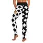 Black & White Mexica Pattern (with Gold Chimalli) - All-Over Print Leggings