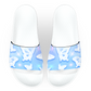 Blue Butterflies 90s Airbrush - Unisex Slide Sandal