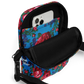 Blue Floral - Unisex Crossbody Bag