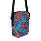Blue Floral - Unisex Crossbody Bag