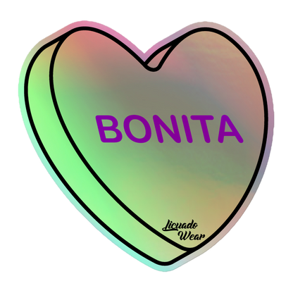 Bonita Candy Conversation Heart - Holographic sticker
