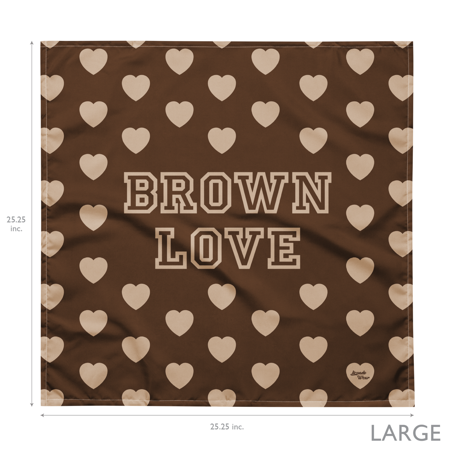 Brown Love - Bandana (3 sizes avail.)