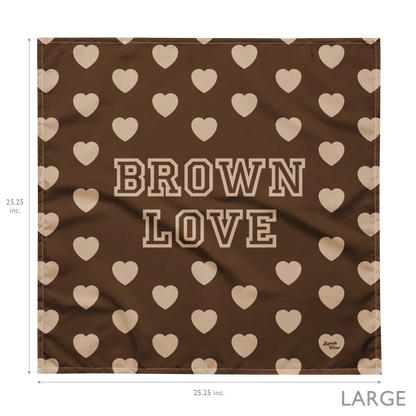 Brown Love - Bandana (3 sizes avail.)