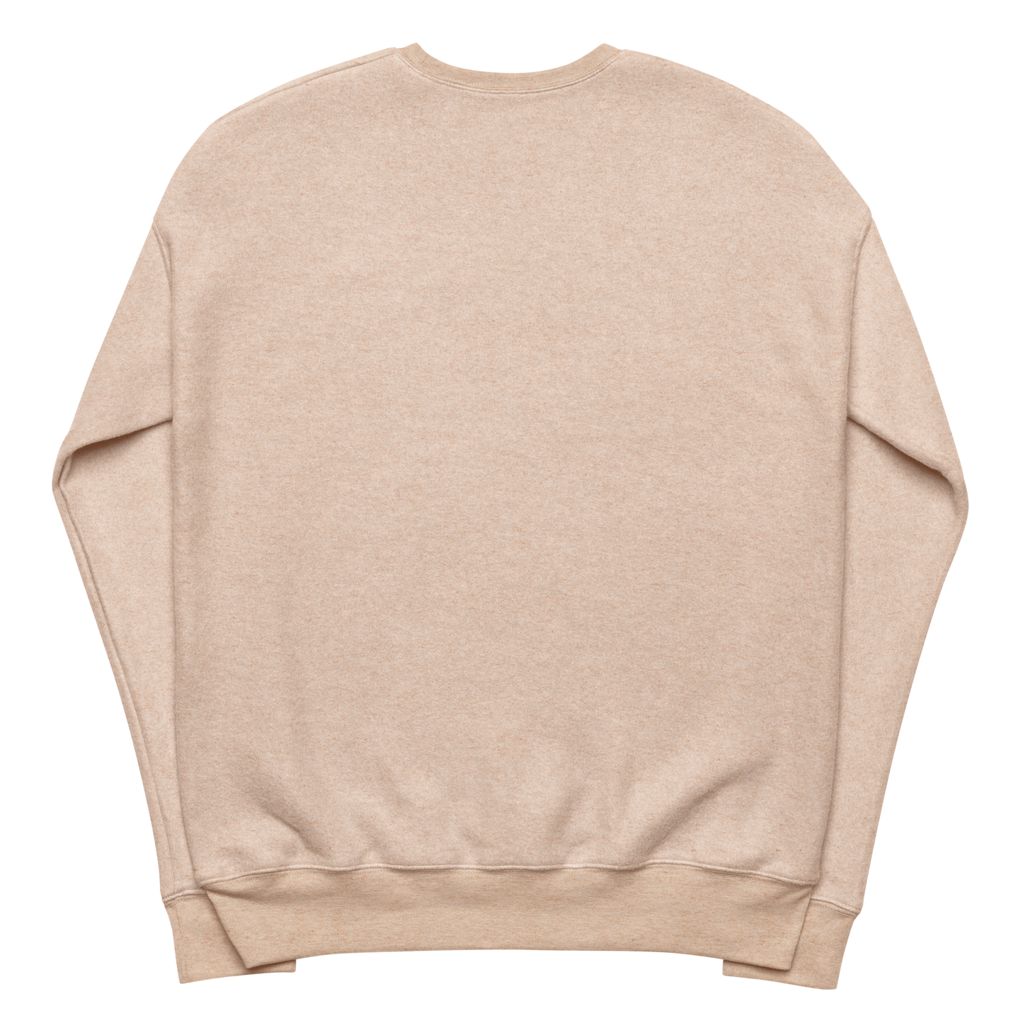 Brown Love - Embroidered Sueded Fleece Sweatshirt