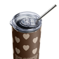 Brown Love - Stainless Steel Tumbler with Straw