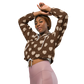 Brown Love - Cropped Windbreaker Jacket