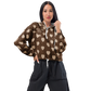 Brown Love - Cropped Windbreaker Jacket