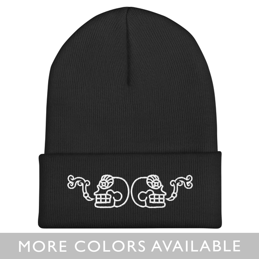 Calaveras Cantando  - Embroidered Cuffed Beanie