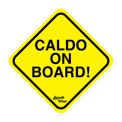 CALDO ON BOARD! - Sticker (S, M, L)