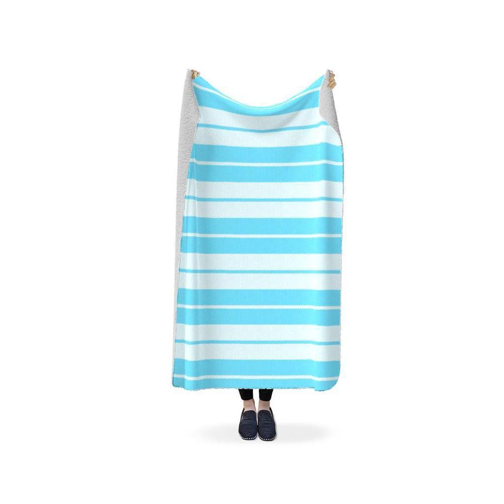 Charlie Brown (Baby Blue/White) - Fleece Sherpa Blanket (2 sizes) - Licuado Wear