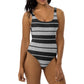 Charlie Brown (Black & White) - One-piece Swimsuit or Bodysuit