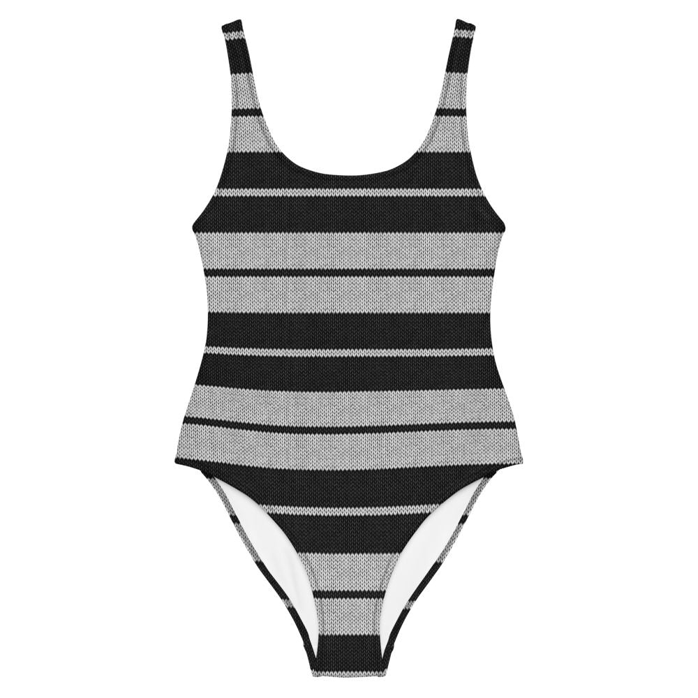 Charlie Brown (Black & White) - One-piece Swimsuit or Bodysuit