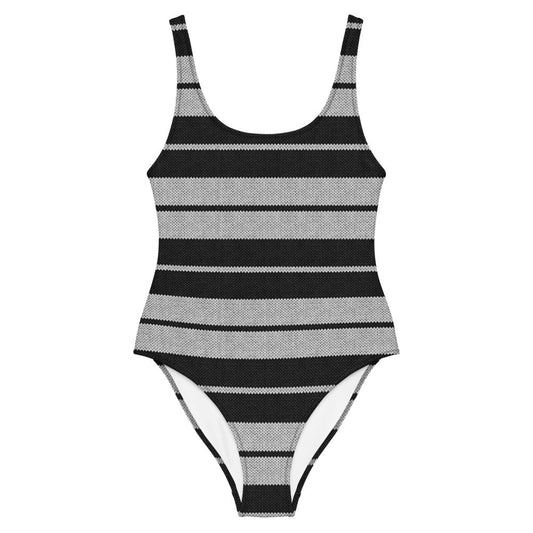 Charlie Brown (Black & White) - One-piece Swimsuit or Bodysuit