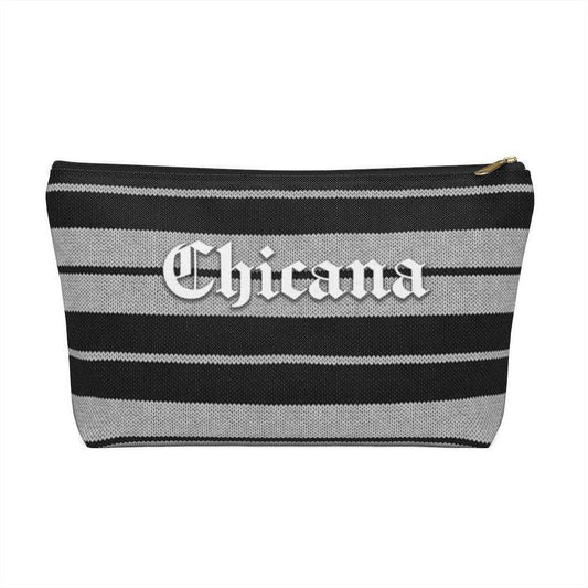 Charlie Brown Chicana (Black/White) - Makeup Bag (2 sizes) - Licuado Wear