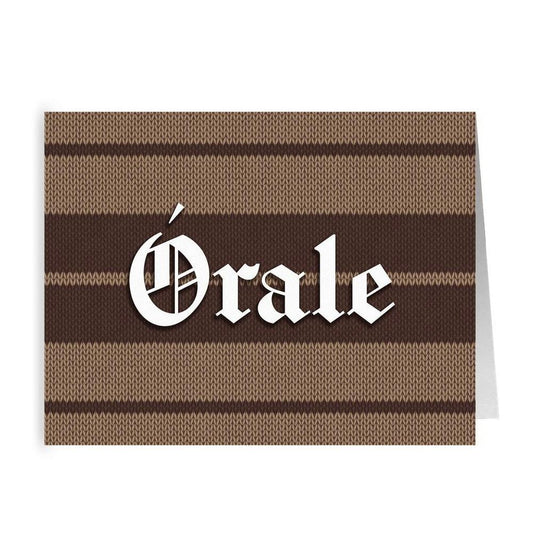 Charlie Brown Órale (Brown/Tan) - Greeting Card(s) - Licuado Wear