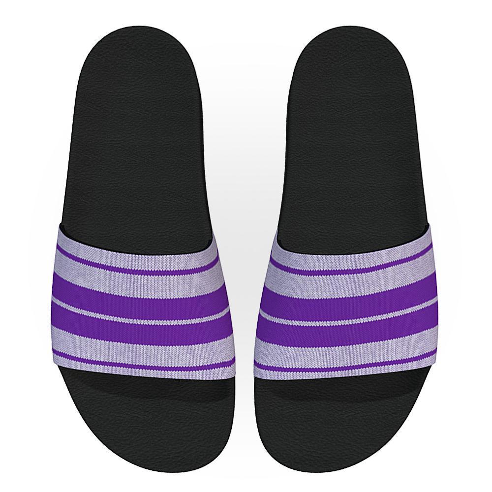 Charlie Brown (Purple) - Unisex Slide Sandal-Footwear-Licuado Wear