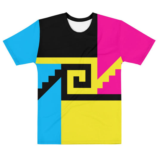 Chimalli CMYK - All Over Print T-Shirt - Licuado Wear