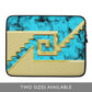Chimalli Turquoise and Gold - Laptop Sleeve