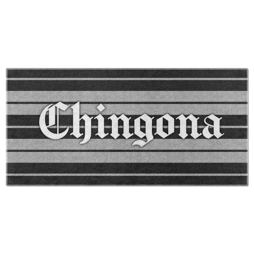 Chingona Charlie Brown (Black & White) - Towel