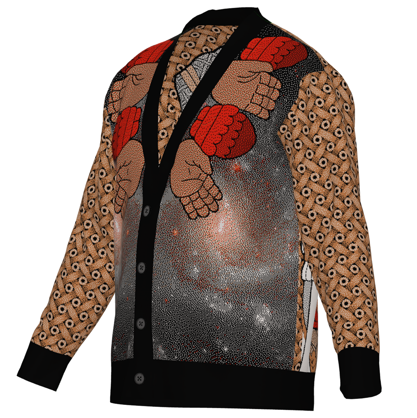 Tonantzin Coatlicue - Unisex Knit Cardigan