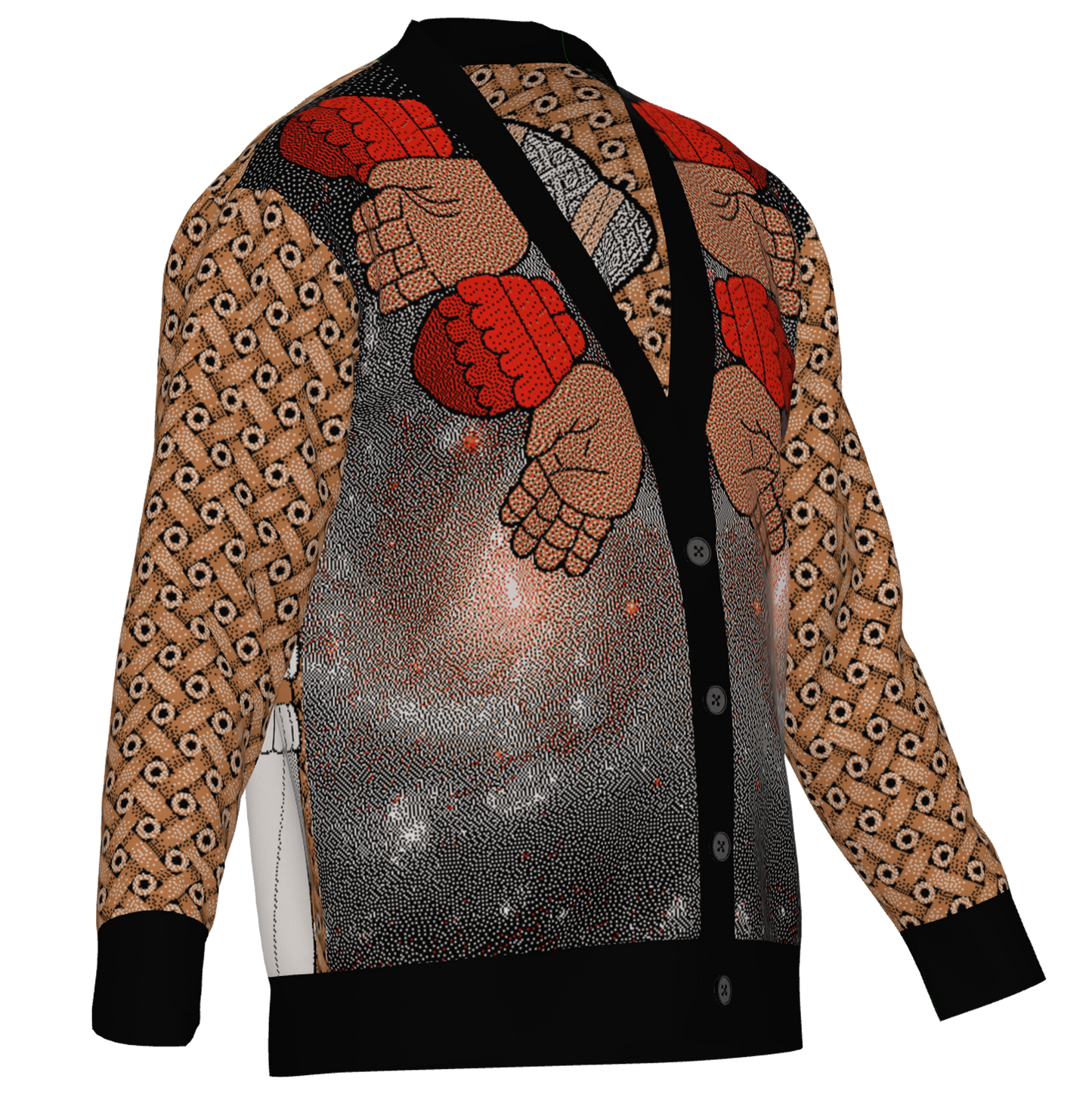 Tonantzin Coatlicue - Unisex Knit Cardigan