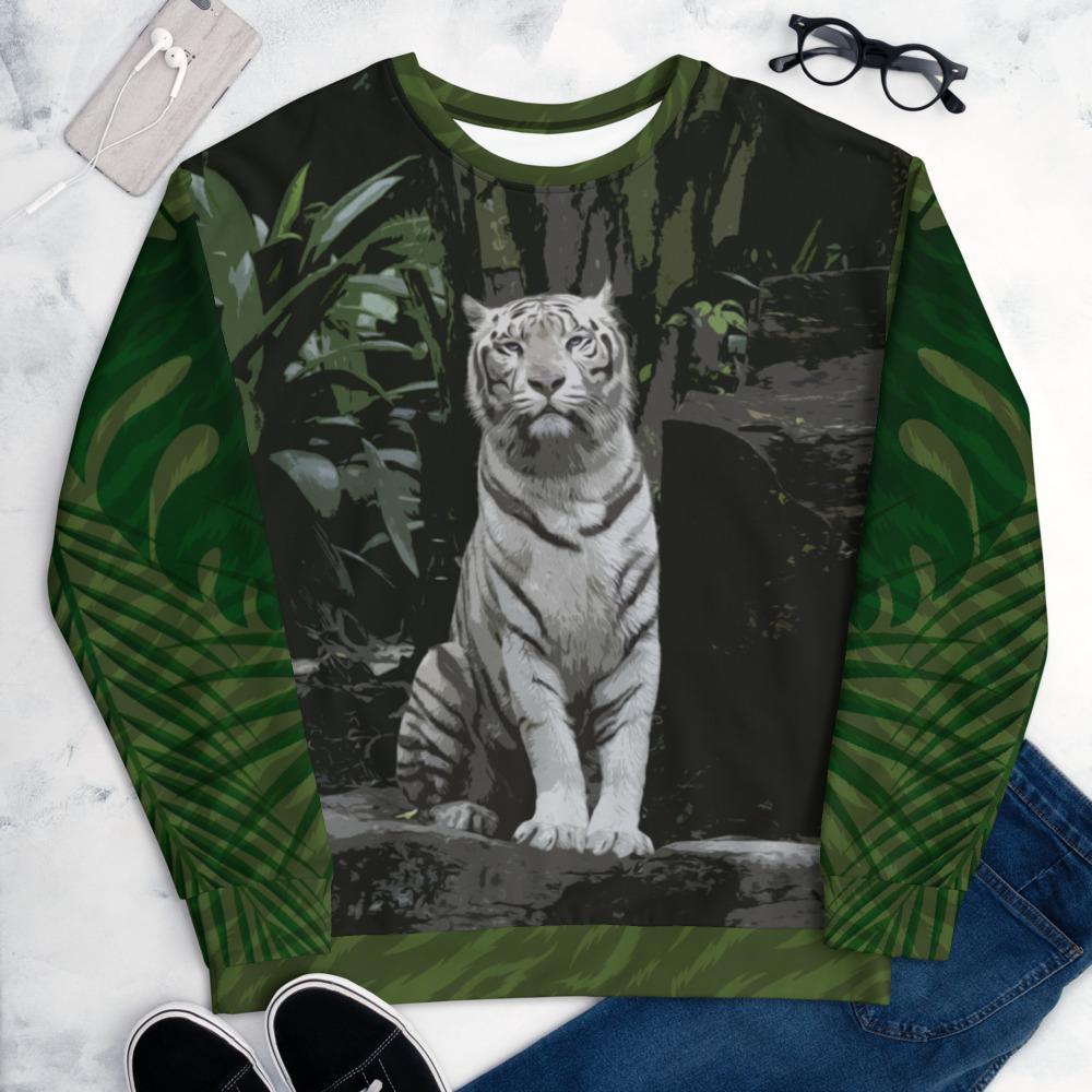 Cobija Style White Tiger - Unisex Sweatshirt - Licuado Wear