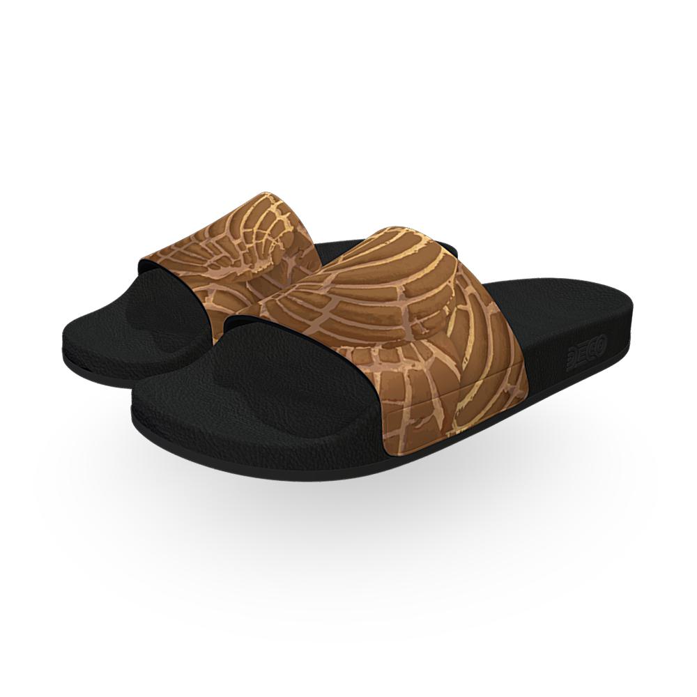 Concha Pan Dulce (Brown) - Unisex Slide Sandal - Licuado Wear