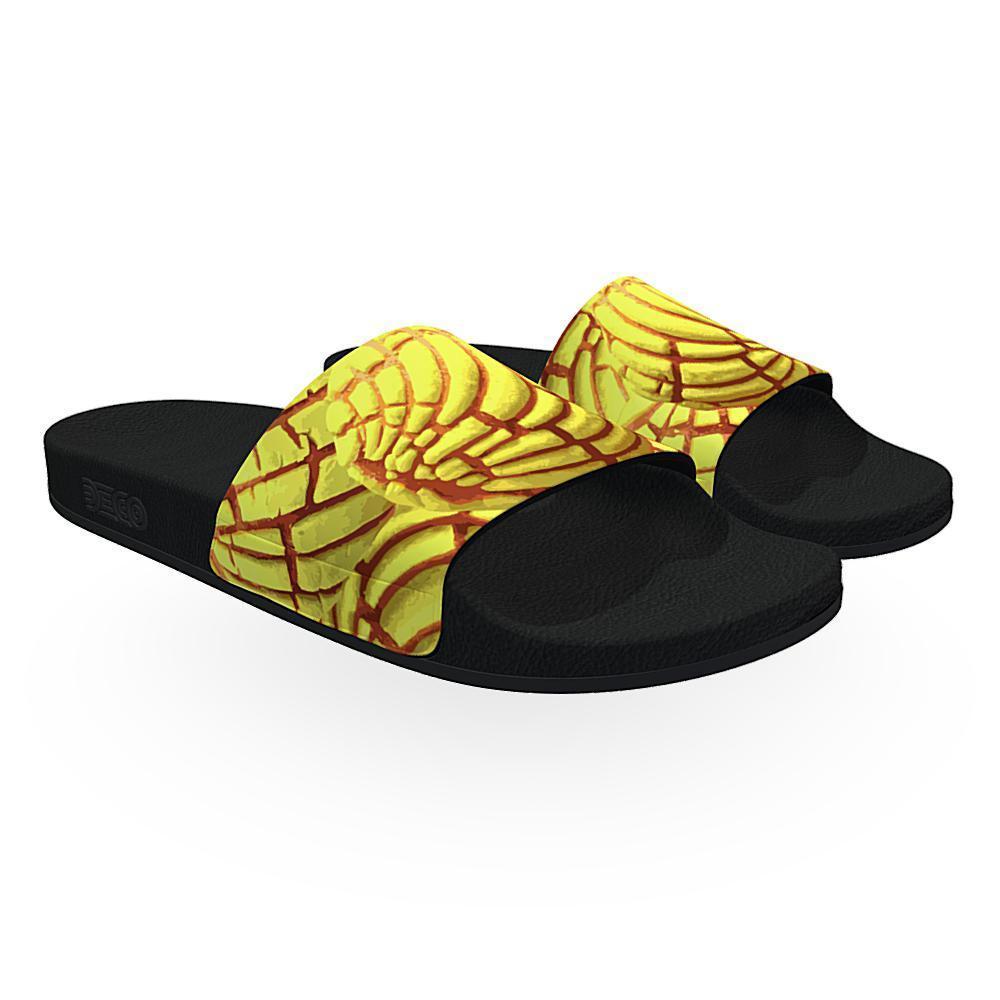 Concha Pan Dulce (Yellow) - Unisex Slide Sandal-Footwear-Licuado Wear