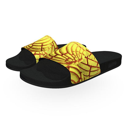 Concha Pan Dulce (Yellow) - Unisex Slide Sandal-Footwear-Licuado Wear