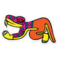 Cuetzpallin (Bright Colorway) - Sticker (S, M, L)
