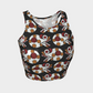 Day of the Dead Colorful Calavera – Reversible Sparkle Cropped Tank Top