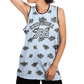Chingona 365 with Roses - Baby Blue Basketball Jersey