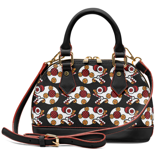 Day of the Dead Colorful Calavera – Dome Satchel Handbag