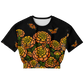 Day of the Dead Marigold & Monarch – Cropped Fleece Sweatshirt