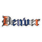 Denver Zarape Orange and Blue - Sticker (S, M, L) - Licuado Wear
