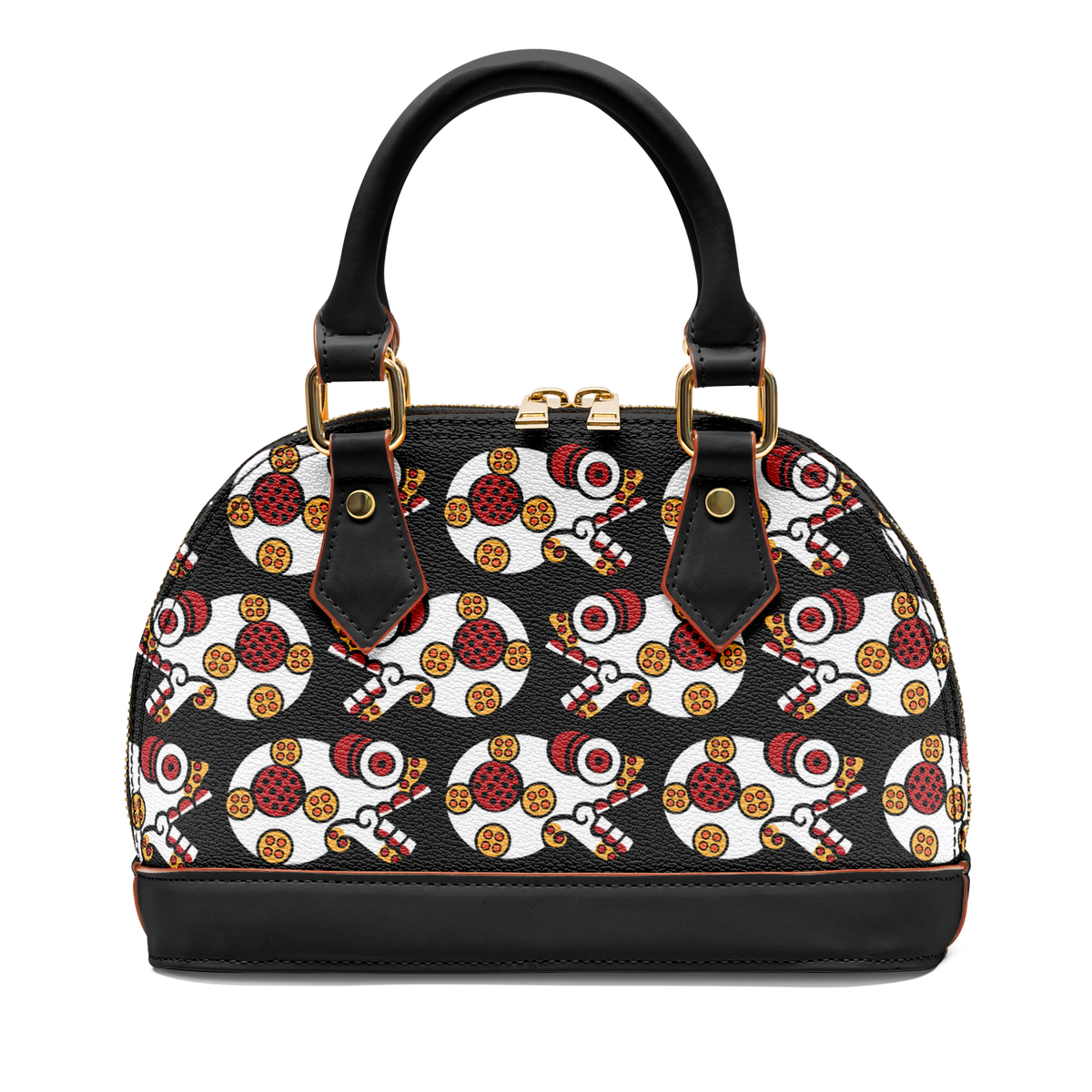 Day of the Dead Colorful Calavera – Dome Satchel Handbag