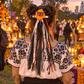 Día de los Muertos Marigold & Monarch – Long Ribbon Hair Bow Barrette