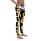 Día de los Muertos Skeleton wrapped in Cempasúchil - Men's Leggings-Legging-Licuado Wear