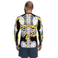 Día de los Muertos Skeleton wrapped in Cempasúchil - Men's Rash Guard Top-Rash Guard-Licuado Wear