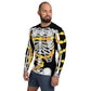 Día de los Muertos Skeleton wrapped in Cempasúchil - Men's Rash Guard Top-Rash Guard-Licuado Wear