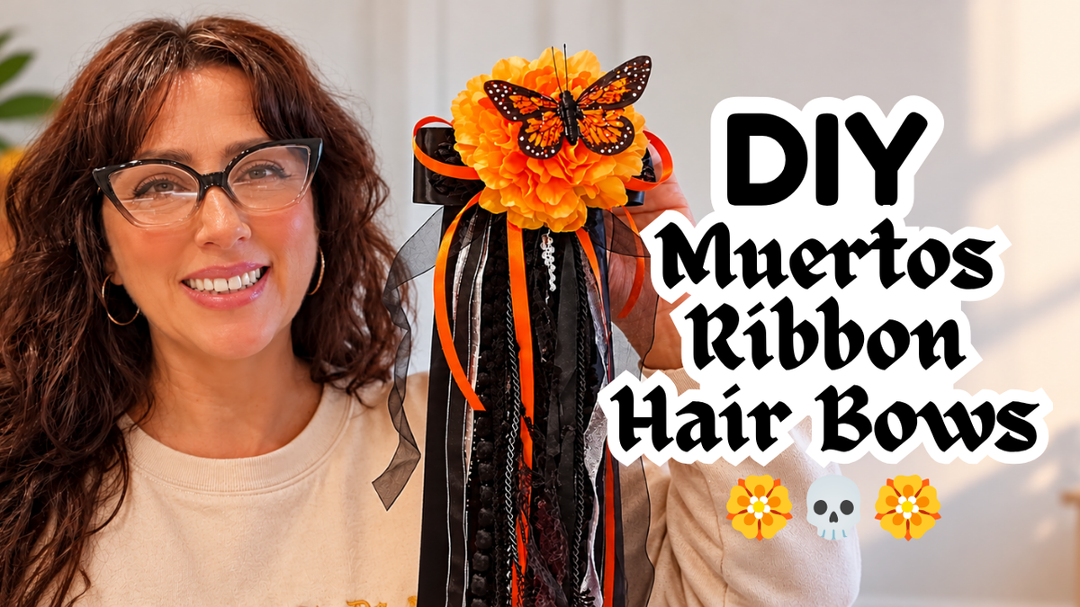 DIY Day of the Dead Ribbon Hair Bows | Licuado Wear
