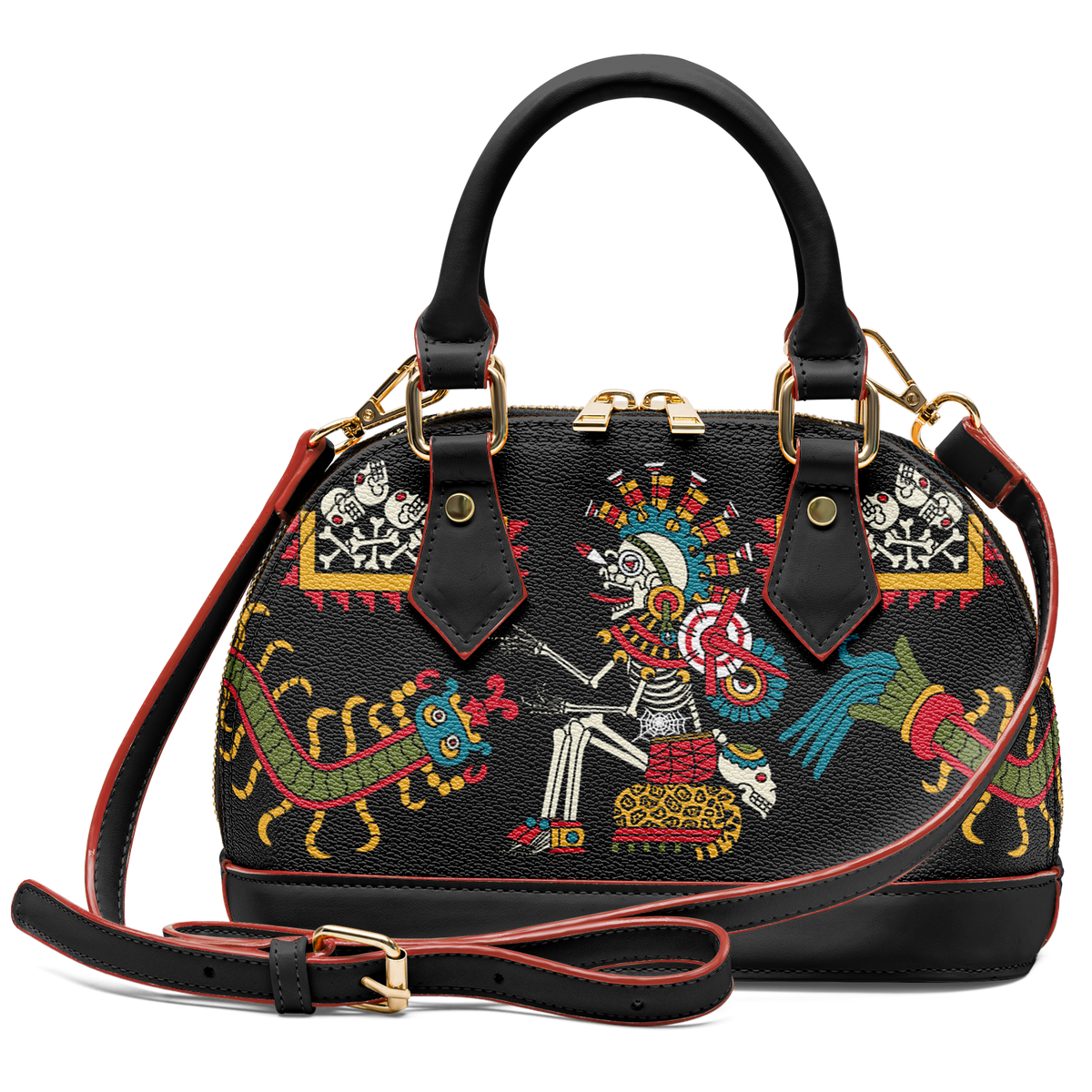 Mictlantecuhtli & Mictecacihuatl – Dome Satchel Handbag
