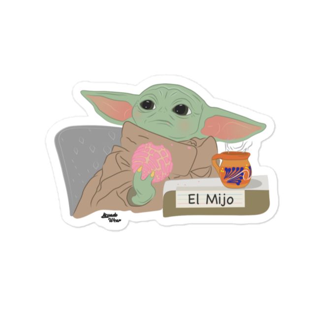 El Mijo con Concha (Baby Yoda / The Child) - 3x3 Sticker